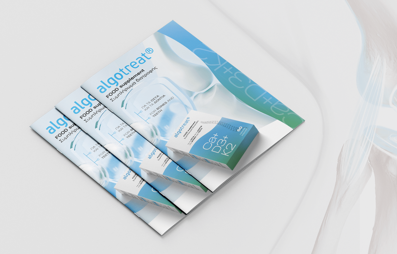 Algotreat - food supplement packaging design